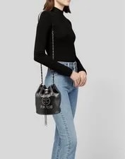 Chanel Deauville Bucket Crossbody Studded Small CC Flap 3