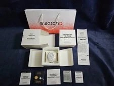 Swatch X Omega — Swatch X Omega X Snoopy Bioceramic Moonswatch Mission To the Moonphase Full Moon — Watch — resale