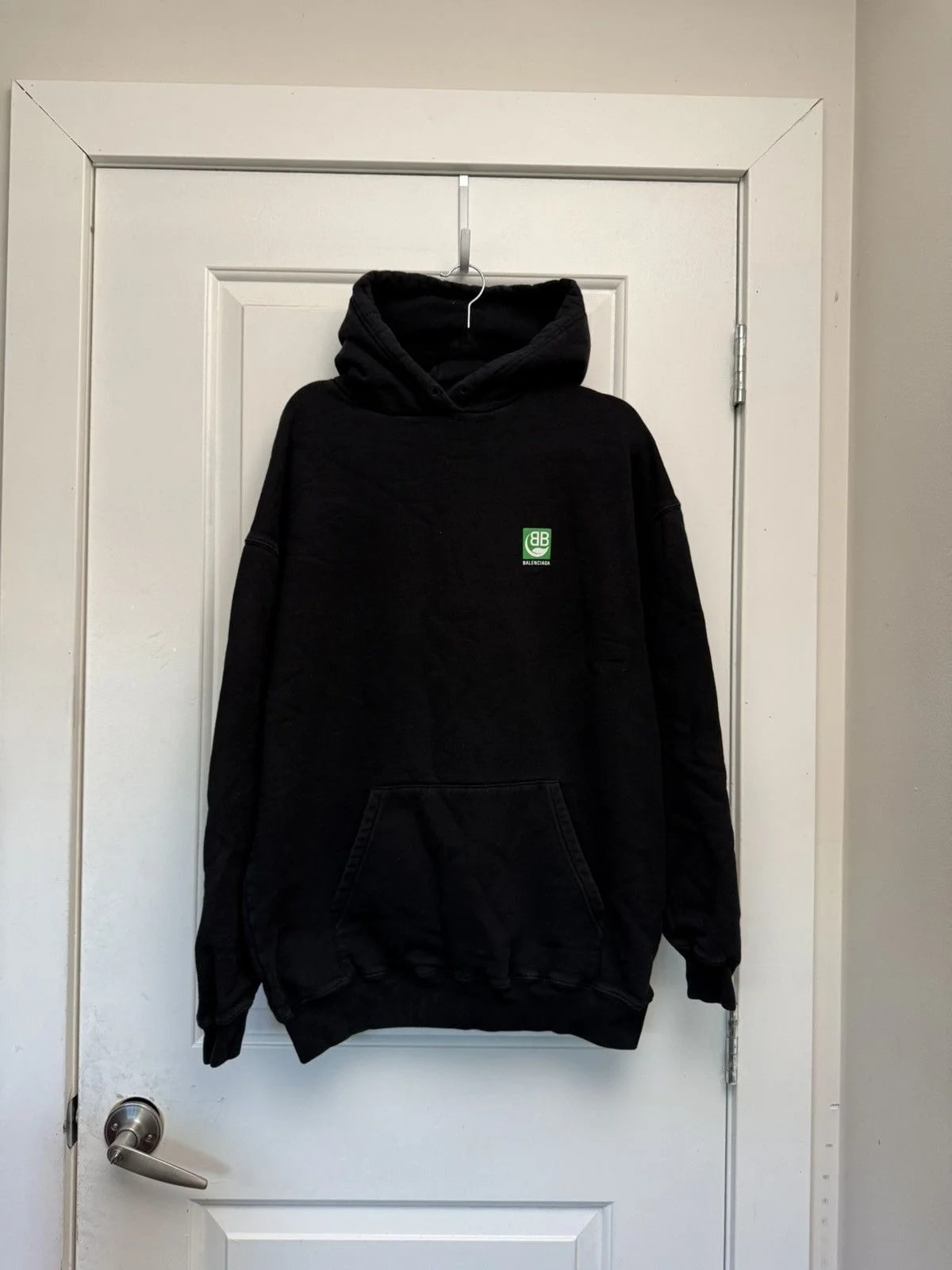 Balenciaga — Balenciaga Eco BB Leaf Logo Hoodie — streetwear — resale