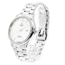 Tudor Style 12700 41mm SS Automatic Silver Dial Date #C375 2