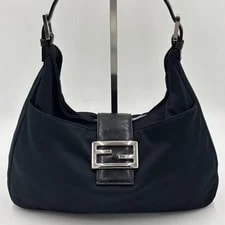 Fendi — Fendi Mamma Baguette Cotton Buckle Auth — Handbag — deal