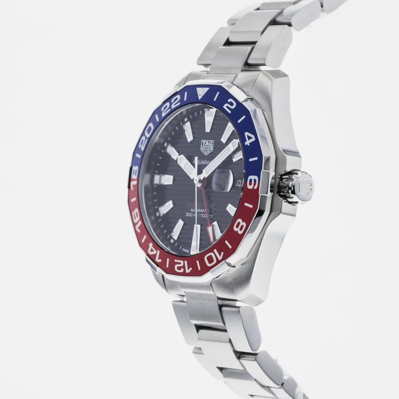 TAG Heuer Aquaracer 300M Calibre 7 Twin-Time Pepsi WAY201F 2