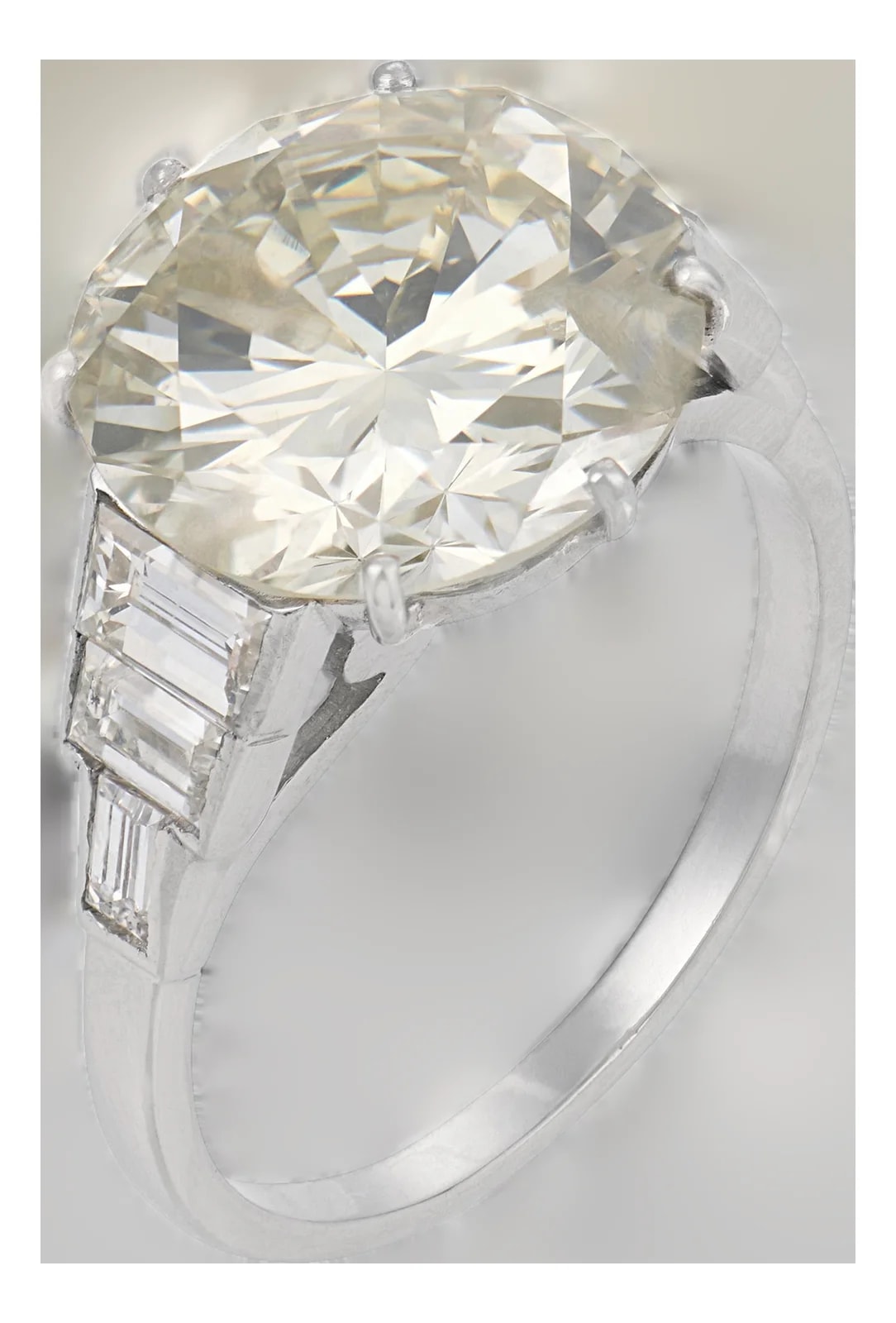 Engagement Ring — Mid Century Gia 6.29 Carat Engagement Ring — Jewelry — resale