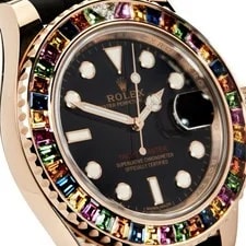 Rolex Yacht-Master 40 116695SATS Rose Gold Black Dial Rainbow Bezel 3