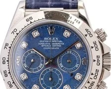 Rolex Cosmograph Daytona 16519G 18K White Gold Blue Sodalite Dial 3
