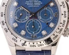 Rolex Cosmograph Daytona 16519G 18K White Gold Blue Sodalite Dial 4