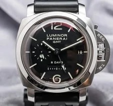 Panerai — Panerai 233 Luminor 8 Days GMT $12K Msrp Black Dial PAM00233 PAM233 PAM 00233 — Watch — resale