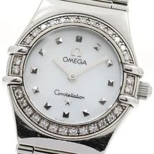 Omega — Omega 1475.71 Constellation My Choice Diamond Bezel White Shell Dial Quartz Ladi — Watch — resale
