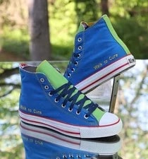 Converse Chuck Taylor All Star Hi Walk To Cure 2007 ’S Size 8 Custom 1S458 3