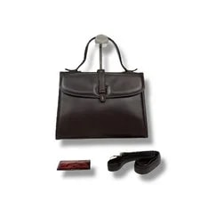 Bottega Veneta — Bottega Veneta Marco Polo 2Way Top Handle Dark w/Mirror — Handbag — resale