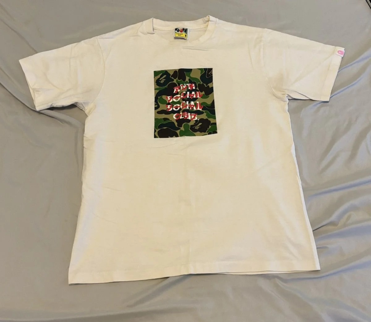 BAPE — Bape X Anti Social Club Size M (Fits S) — streetwear — resale