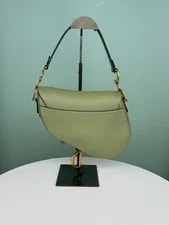 Dior Saddle Medium Avocado Grained & Duty Pa 2