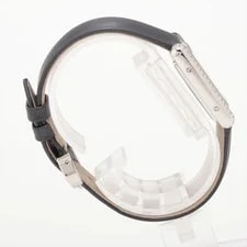 Cartier Tank Mast SM W4TA0016 SS & Leather QZ Silver-Face 3