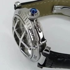 Cartier W3105955 Pasha 38 Convex Grid Automatic Silver Dial 38mm 100M 4