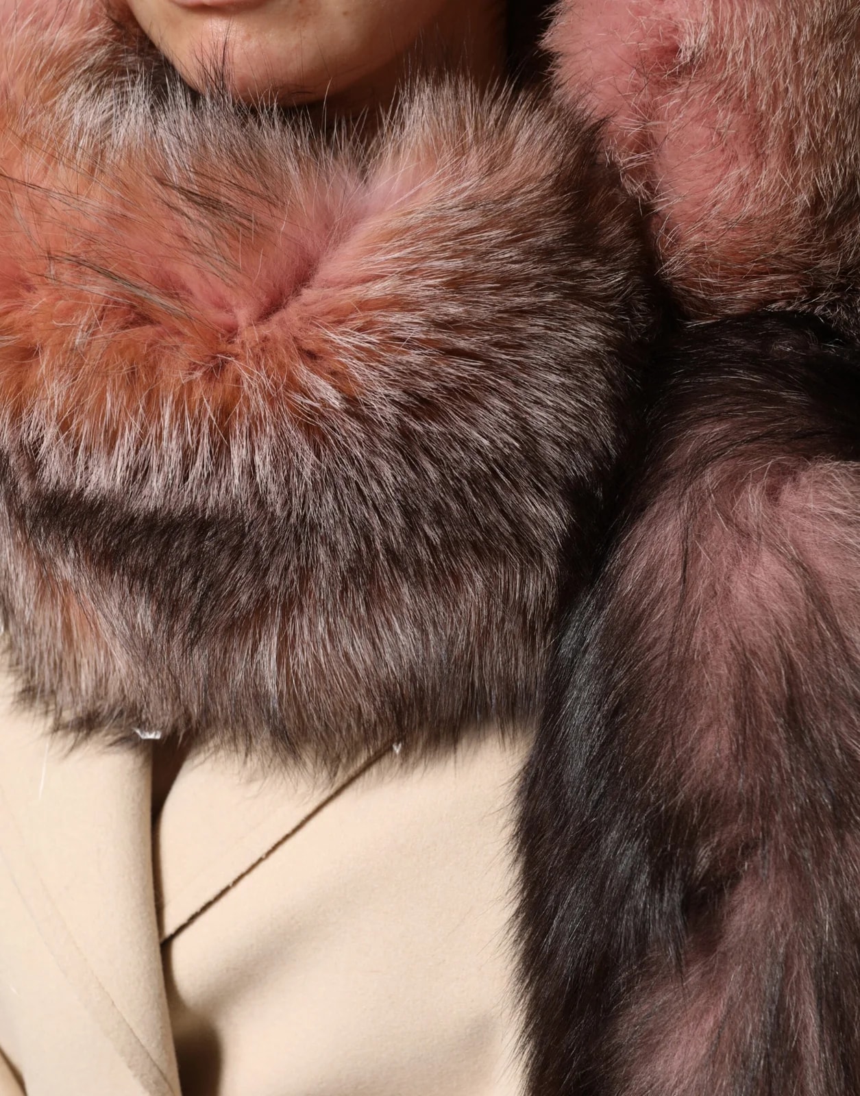 Dolce & Gabbana Frost Fox Fur Neck Warmer Winter 120cm X 27cm Scarf 3