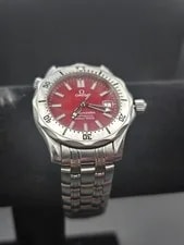 Omega Seamaster Diver 300M Marui Edition Red Dial Midsize 36.25mm Steel 2552.61 2