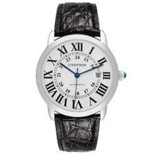 Cartier Ronde Solo XL Silver Roman Dial Steel W6701010 Papers 2