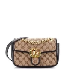 Gucci — Auth Gucci GG Marmont Small Trim Flap Crossbody — Handbag — resale