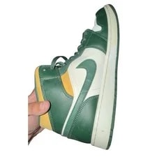 Air Jordan 1 Mid Sonics Noble Pollen Size 12 554724-371 3