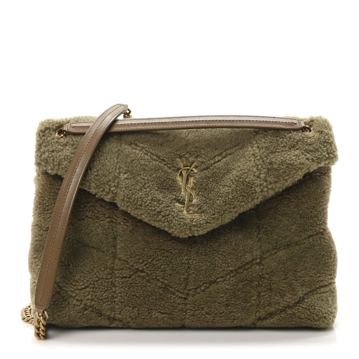 Saint Laurent — Small Loulou Chain Satchel Cinnamon — Handbag — resale