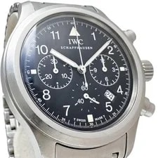 IWC Freeger Chronograph IW374102 Watches Stainless Steel Quartz Black Dial/... 2