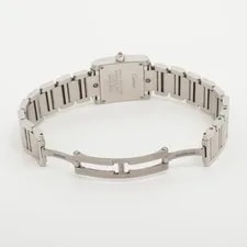 Cartier Tank Francaise SM W51028Q3 SS QZ Pink Shell Dial 4