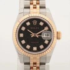 Rolex — Rolex Datejust 179171G Pg×ss AT Pink Engraved Computer Dial 1 Extra Link — Watch — resale