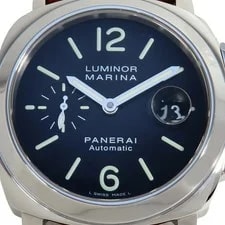 Panerai Luminor Marina PAM00104 SS Leather Black Automatic S 41100104547 Use 2