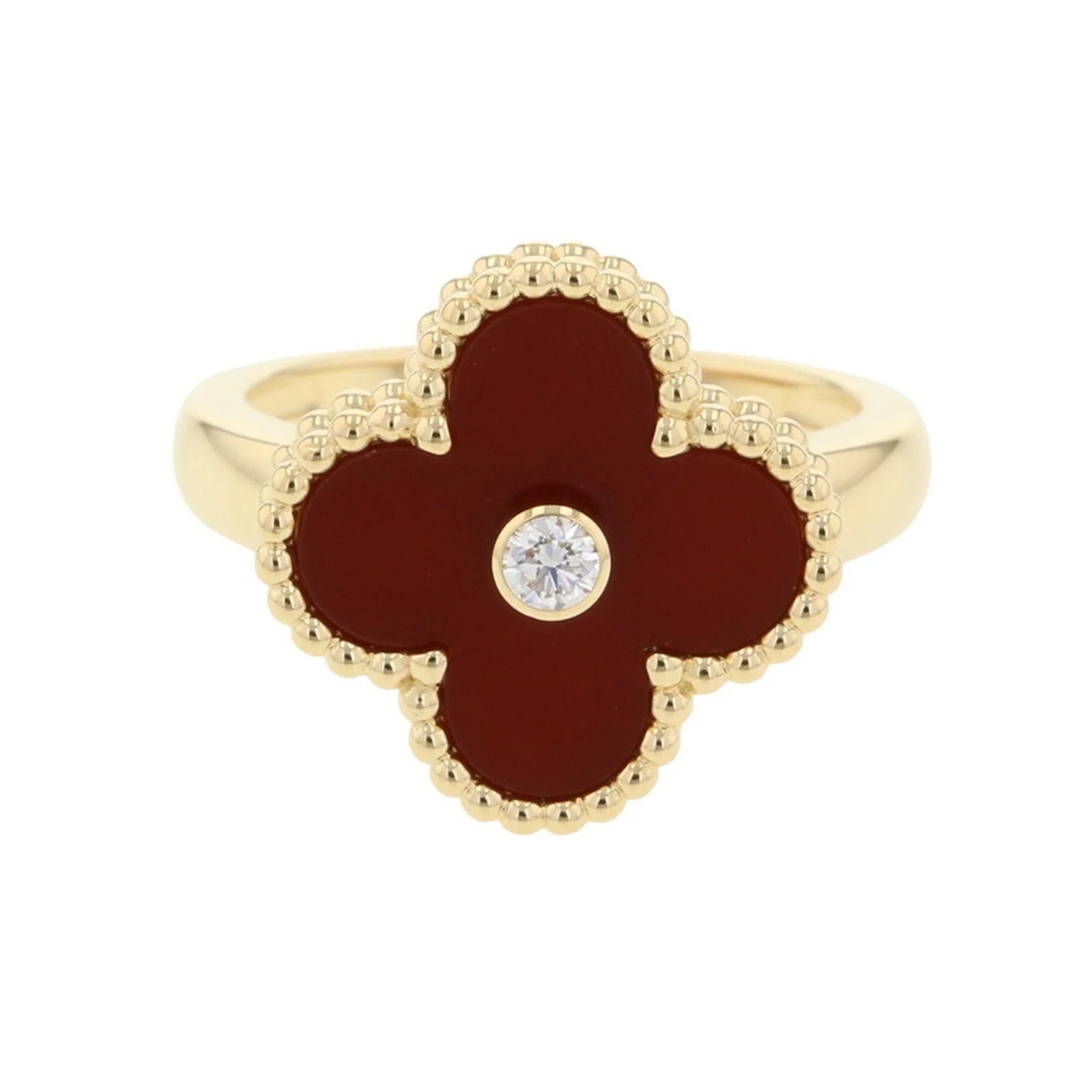 Carnelian — Carnelian Yellow Gold (18K) Band — Jewelry — resale
