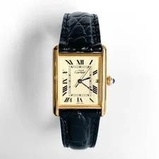 Cartier Must Tank XL White Roman Dial Silver Watches 2
