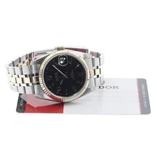 Tudor Prince Date 74034 10P Diamond Black Dial Automatic Watch_920820 2