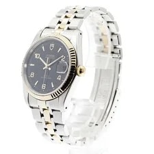 Tudor Prince Date 74034 10P Diamond Black Dial Automatic Watch_920820 3