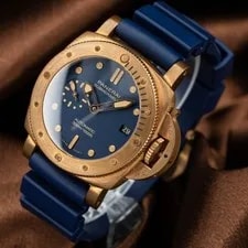 Panerai Submersible Bronzo Blu Abisso PAM01074 42mm Blue Dial Box Papers 2