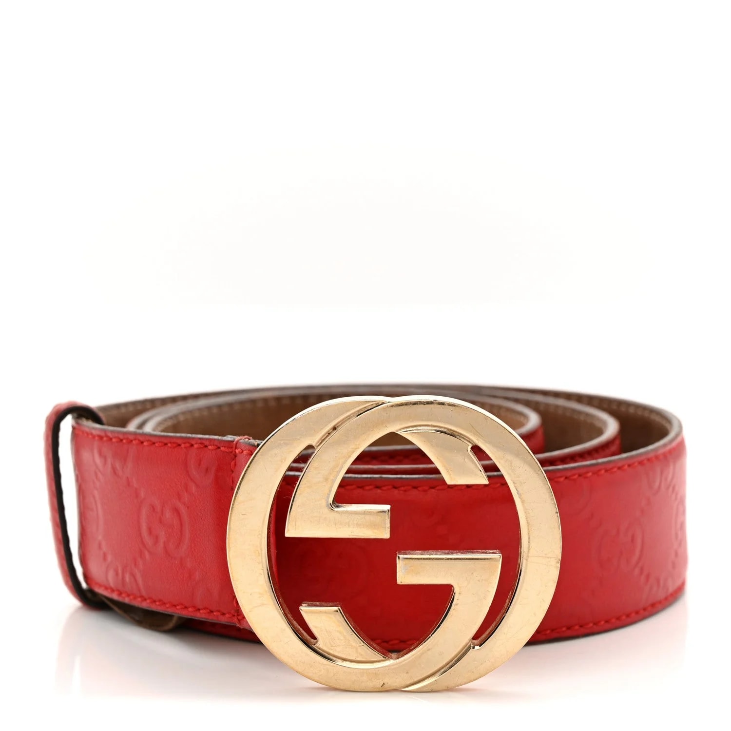 Gucci — Interlocking G Belt 100 40 Hibiscus — Accessory — resale
