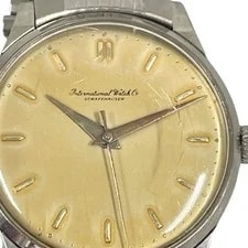 IWC Schaffhausen Old International Automatic Watc Silver Gold Dial 3