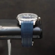 Patek Philippe Aquanaut 5168G Aquanaut Blue White Gold Rubber Strap Complete Set 4