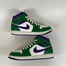 Air Jordan 1 Mid Incredible Hulk Aloe Verde Court 554724-300 2