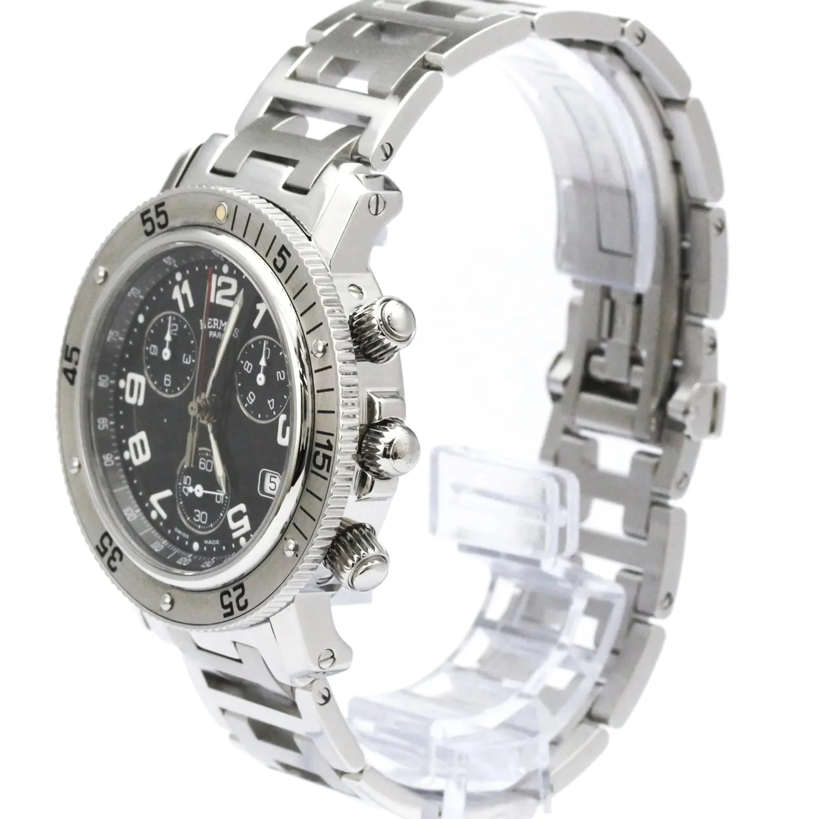 Hermes Clipper Diver Chronograph Quartz Stainless Steel 2