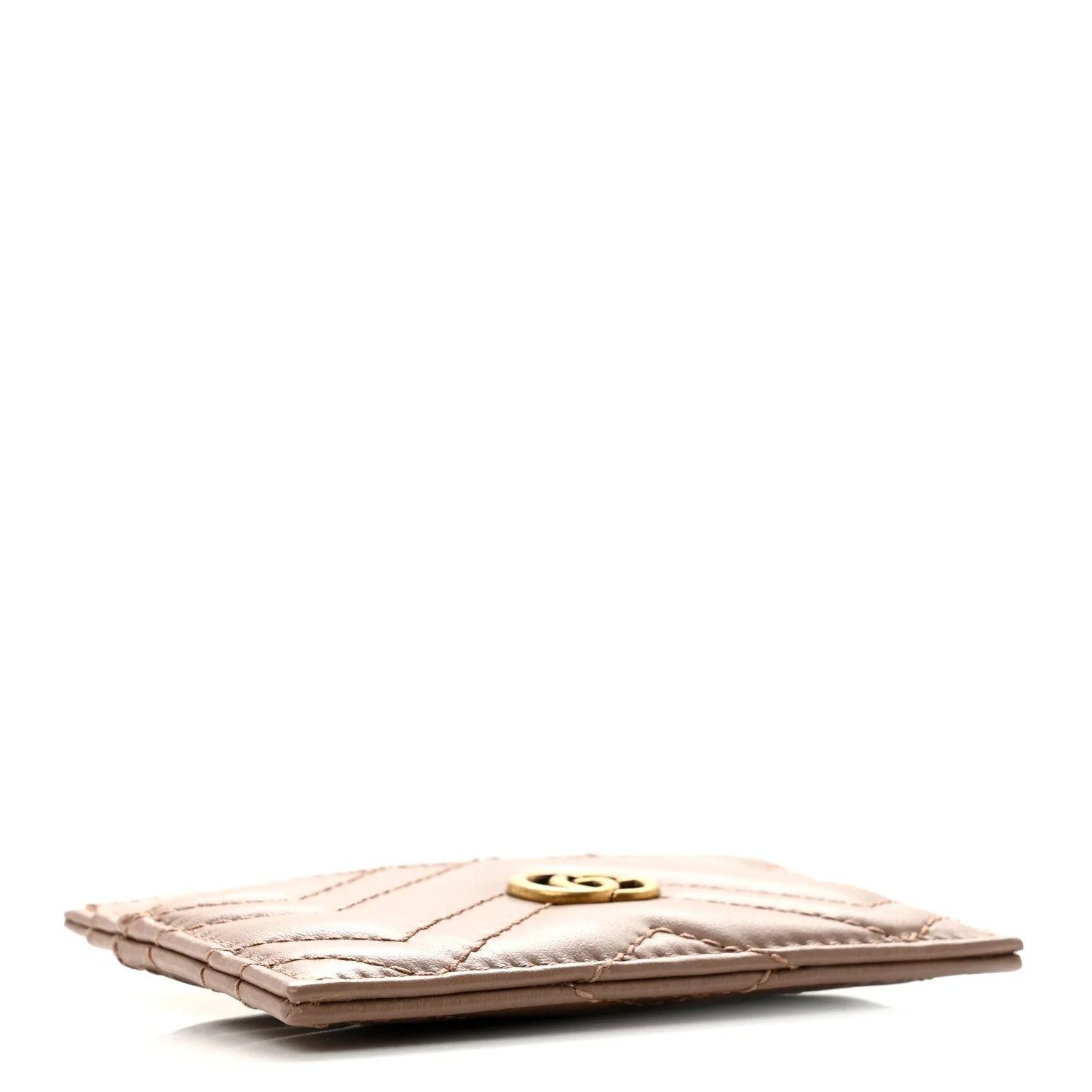 Matelasse GG Marmont Card Holder Porcelain 4