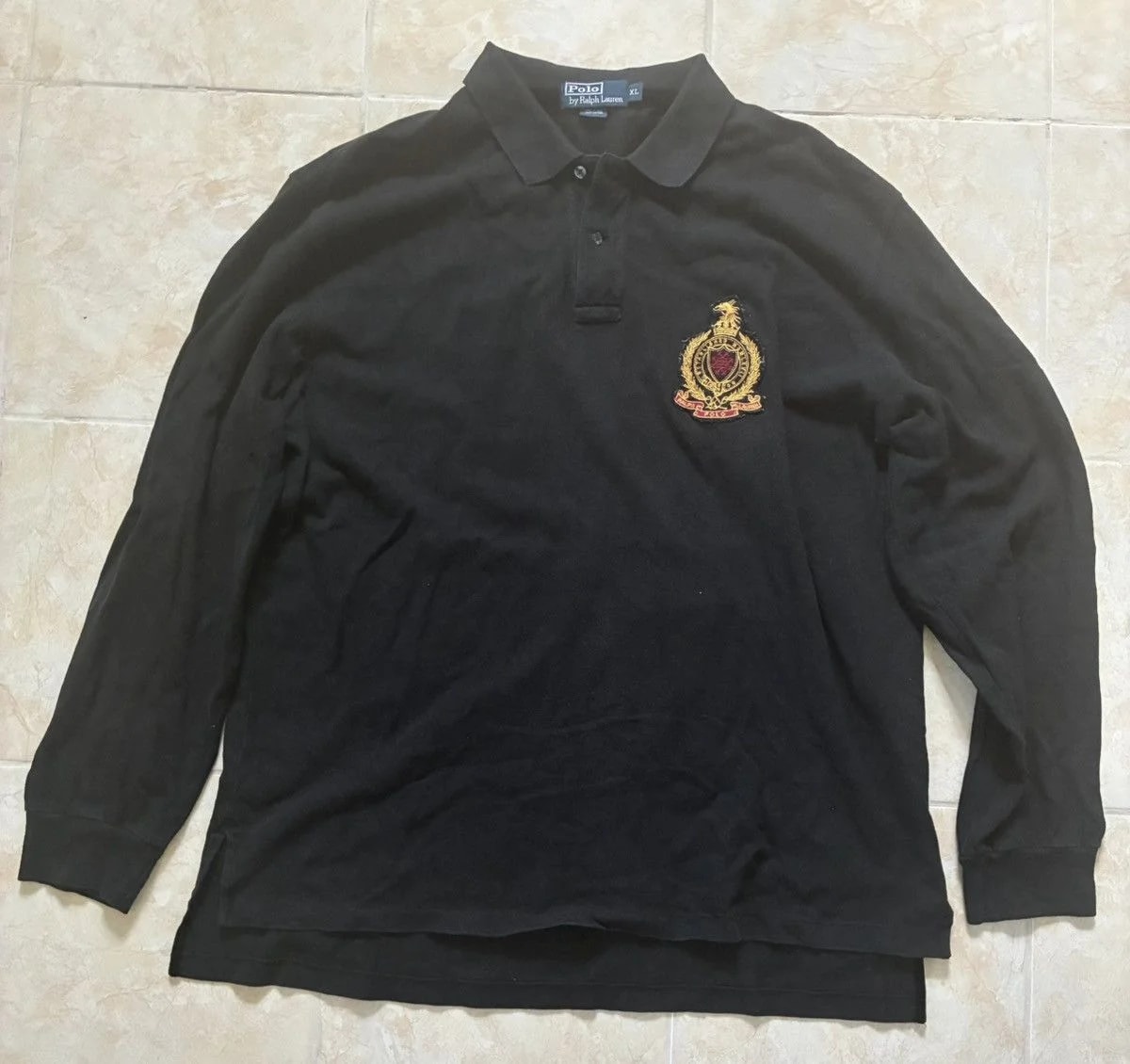 Vintage 90s Ralph Lauren Embroidered Rugby Polo — streetwear — resale