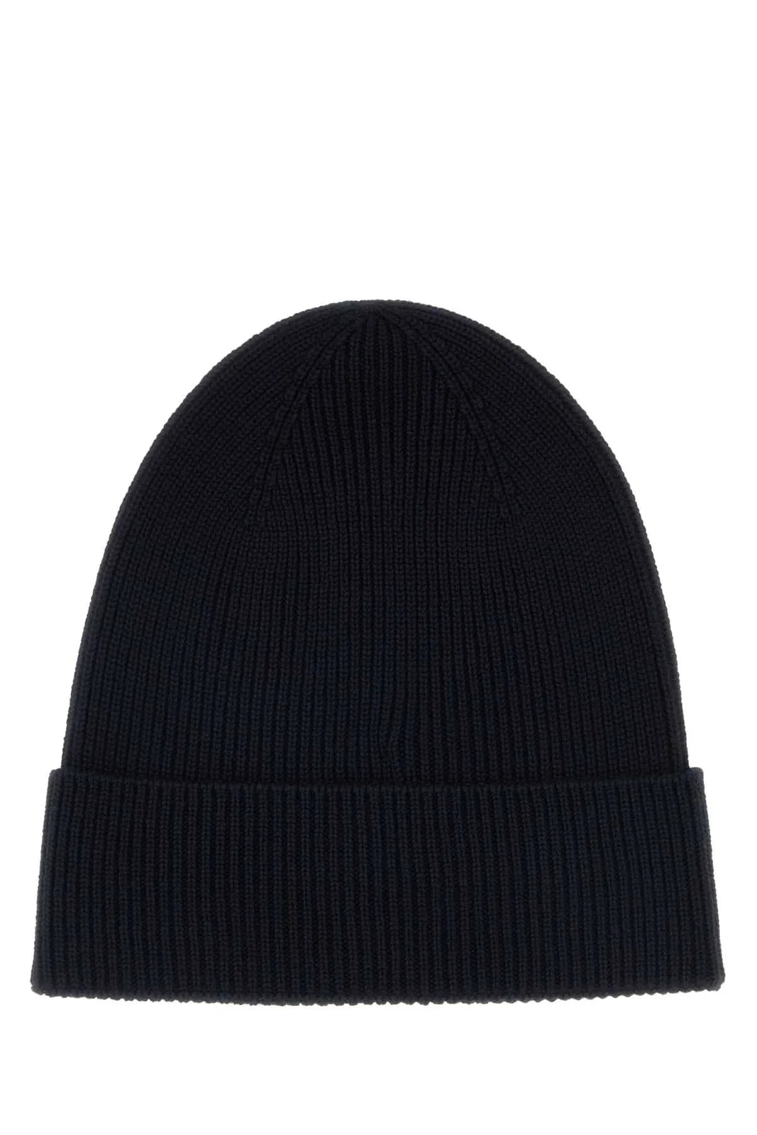 Moncler Hat Virgin Ribbed Beanie — Exterior: Beanies 2