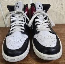 NikeAir Jordan 1 Mid Noble Lace Up US Sz 9 Athletic Shoes 3