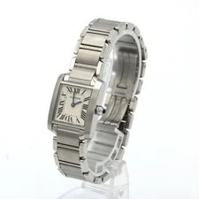 Authentic Cartier Tank Française SM W51008Q3 Stainless Steel Quartz #270-00... 2