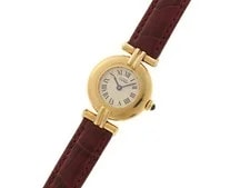 Cartier Must de Vermeil W15051A8 Gold Plated / Leather 24mm Quartz #DW2061 2