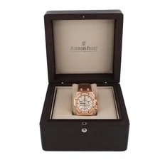 Audemars Piguet — Audemars Piguet Royal Oak Chronograph 41 Mm 18K Rose Gold Silver Dial Box 2016 — Watch — resale