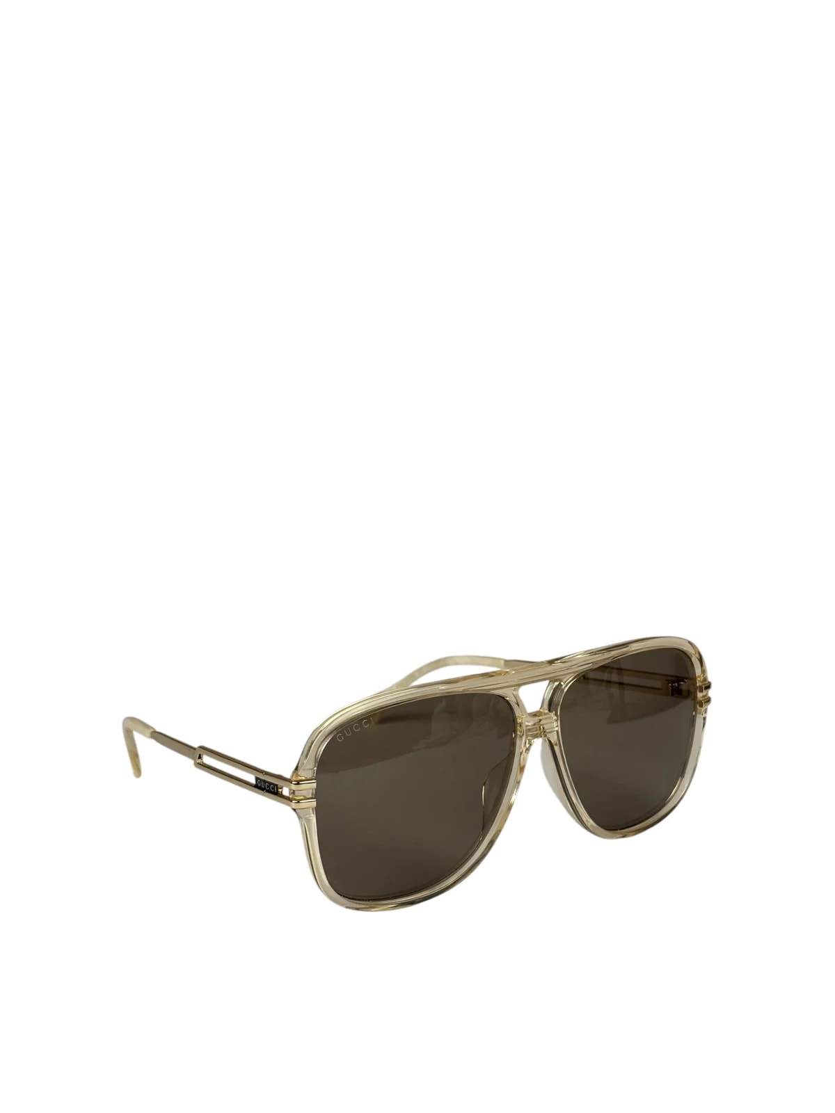 Gucci — Gucci GG1105S Oversized Aviator -Tone Sunglasses — Accessory — resale