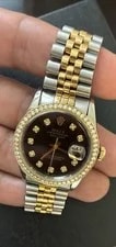 Rolex — Rolex 126331 Stainless Steel/18K Rose Gold Datejust 41 Black Diamond Dial Bezel — Watch — resale