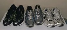 Size 12 Men Shoe Lot: Nike Air Citrus, New Balance 740 & Adidas EQT Gazelle 2