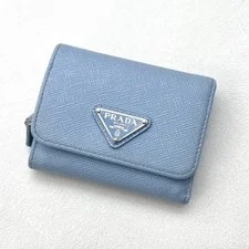 Prada — Prada Tri-fold Wallet Triangle Logo — Handbag — resale