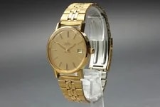 1977 Near Omega Seamaster 166.0202 Automatic Gold Dial 4